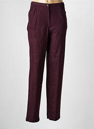 Pantalon droit stretch taille normale rouge BS (BEST SELECTION) femme