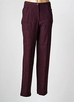 Pantalon droit stretch taille normale rouge BS (BEST SELECTION) femme