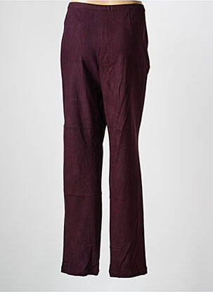 Pantalon droit stretch taille normale rouge BS (BEST SELECTION) femme