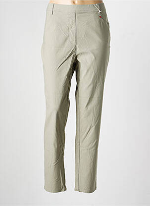 Pantalon slim taille élastique taille normale vert TONI femme