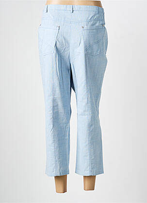 Pantacourt coupe droite taille normale bleu PAUPORTÉ femme
