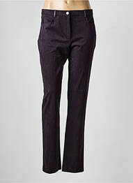Pantalon slim taille normale taille normale noir CHRISTINE LAURE femme