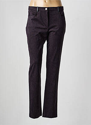 Pantalon slim taille normale taille normale noir CHRISTINE LAURE femme