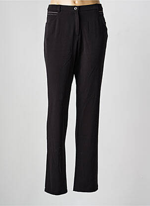 Pantalon slim stretch taille normale noir CHRISTINE LAURE femme