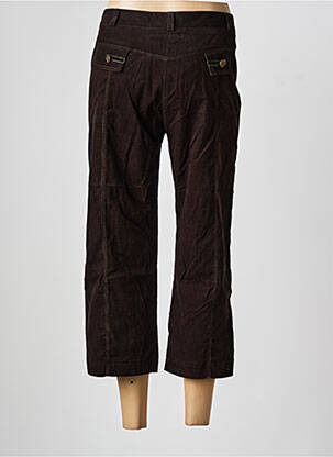Pantacourt coupe droite marron LEWINGER femme