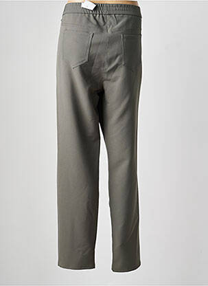 Pantalon droit taille élastique taille normale vert FRANK WALDER femme