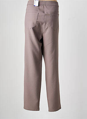 Pantalon droit taille élastique taille normale marron FRANK WALDER femme