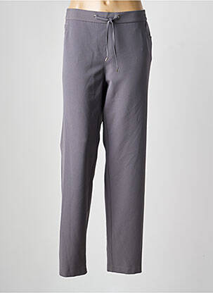 Pantalon droit taille élastique taille normale gris clair FRANK WALDER femme
