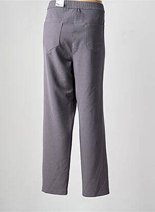 Pantalon droit taille élastique taille normale gris clair FRANK WALDER femme