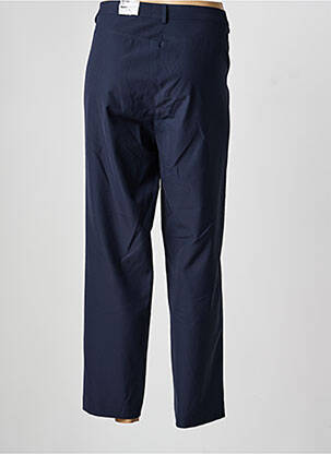 Pantalon 7/8 fermeture zippée sous rabat boutonné taille normale bleu FRANK WALDER femme