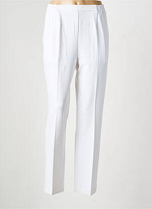 Pantalon slim taille élastique taille normale blanc FINNKARELIA femme