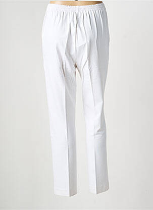 Pantalon slim taille élastique taille normale blanc FINNKARELIA femme