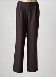 Pantalon droit taille élastique taille normale marron FINNKARELIA femme