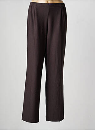 Pantalon droit taille élastique taille normale marron FINNKARELIA femme