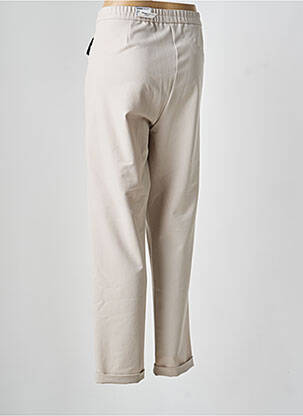 Pantalon slim taille élastique taille normale beige FRANK WALDER femme