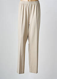 Pantalon droit taille élastique taille normale beige FINNKARELIA femme