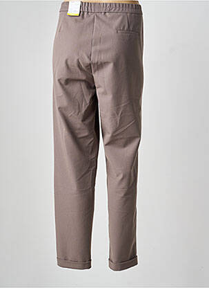Pantalon slim taille élastique taille normale marron FRANK WALDER femme