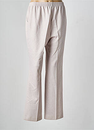 Pantalon droit taille élastique taille normale beige FINNKARELIA femme