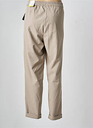 Pantalon slim taille élastique taille normale beige fonce FRANK WALDER femme