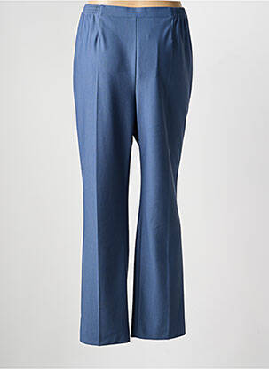 Pantalon droit tissage crêpe taille normale bleu FINNKARELIA femme