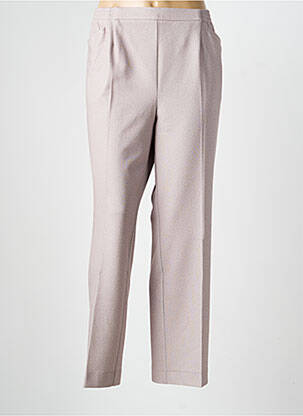 Pantalon droit taille élastique taille normale beige FINNKARELIA femme