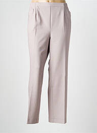 Pantalon droit taille élastique taille normale beige FINNKARELIA femme