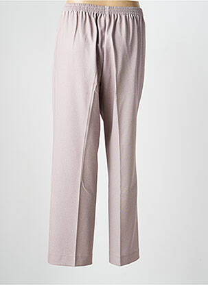Pantalon droit taille élastique taille normale beige FINNKARELIA femme
