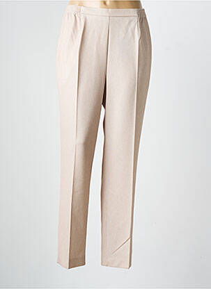 Pantalon slim taille élastique taille normale beige FINNKARELIA femme