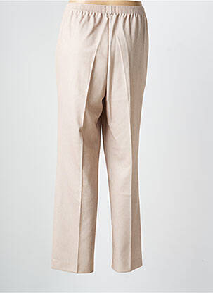 Pantalon slim taille élastique taille normale beige FINNKARELIA femme