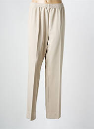 Pantalon droit taille élastique taille normale beige FINNKARELIA femme