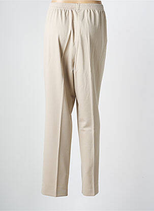 Pantalon droit tissage crêpe taille normale beige FINNKARELIA femme