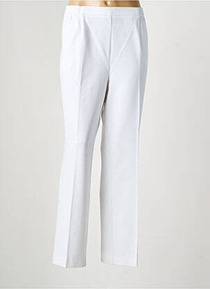 Pantalon droit stretch blanc FINNKARELIA femme