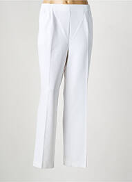 Pantalon droit stretch blanc FINNKARELIA femme