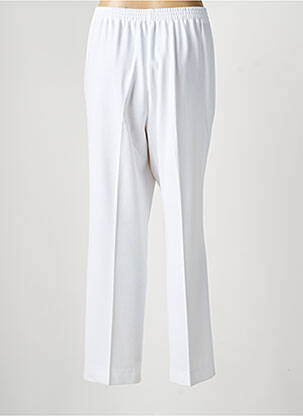 Pantalon droit stretch blanc FINNKARELIA femme