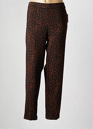 Pantalon slim taille élastique taille normale noir FRANK WALDER femme