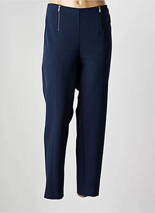 Pantalon slim taille élastique taille normale bleu FRANK WALDER femme