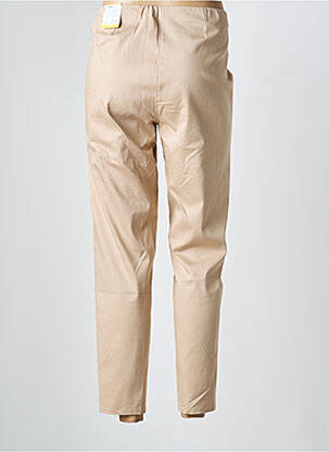 Pantalon 7/8 stretch taille basse beige FRANK WALDER femme