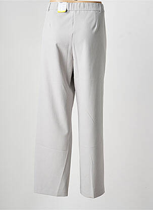 Pantalon droit taille élastique taille normale gris FRANK WALDER femme