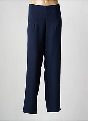 Pantalon droit taille élastique taille normale bleu FRANK WALDER femme