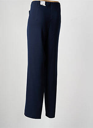 Pantalon droit taille élastique taille normale bleu FRANK WALDER femme