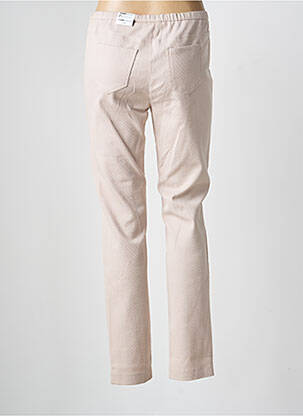 Pantalon slim taille élastique taille normale beige FRANK WALDER femme
