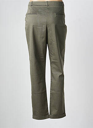 Pantalon droit stretch taille normale vert CHRISTINE LAURE femme