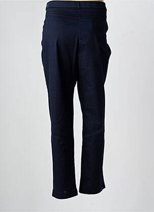 Pantalon slim taille élastique taille normale bleu CHRISTINE LAURE femme