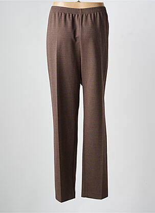 Pantalon droit taille élastique taille normale marron FINNKARELIA femme