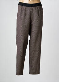 Pantalon droit stretch taille normale noir FRANK WALDER femme