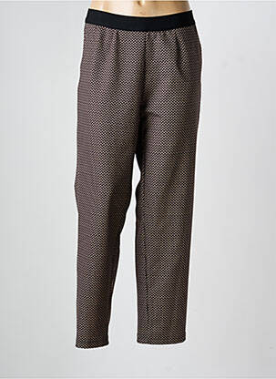 Pantalon droit stretch taille normale noir FRANK WALDER femme