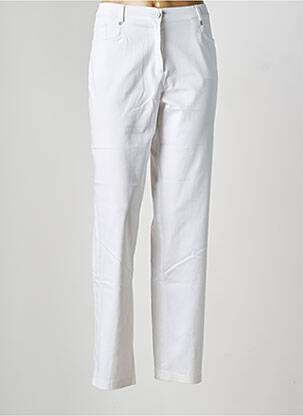 Jeans coupe slim taille normale taille normale blanc CHRISTINE LAURE femme