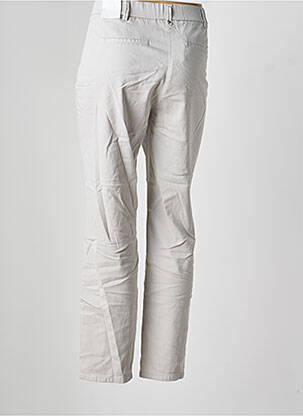 Pantalon chino tissage popeline taille normale gris TONI femme