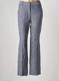 Pantalon chino fermeture zippée sous rabat boutonné taille normale bleu OLSEN femme