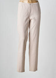 Pantalon slim stretch taille normale beige FRANK WALDER femme